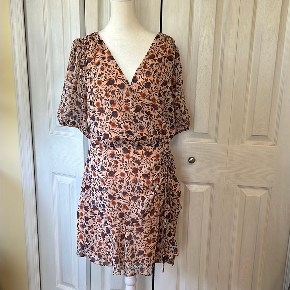 LOFT Floral Midi Dress
